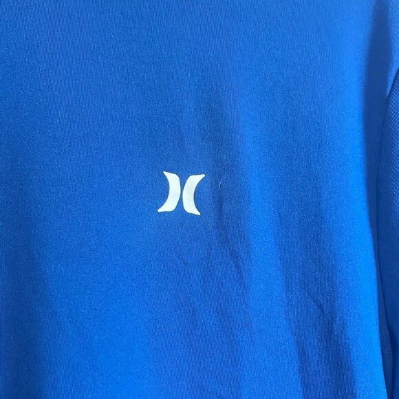 Hurley‎ Long Sleeve T-Shirt Blue Logo Graphic Surf Tee Mens Medium - Picture 4 of 5
